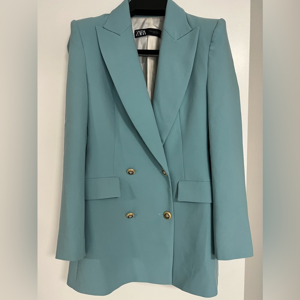 Zara Light Blue Blazar